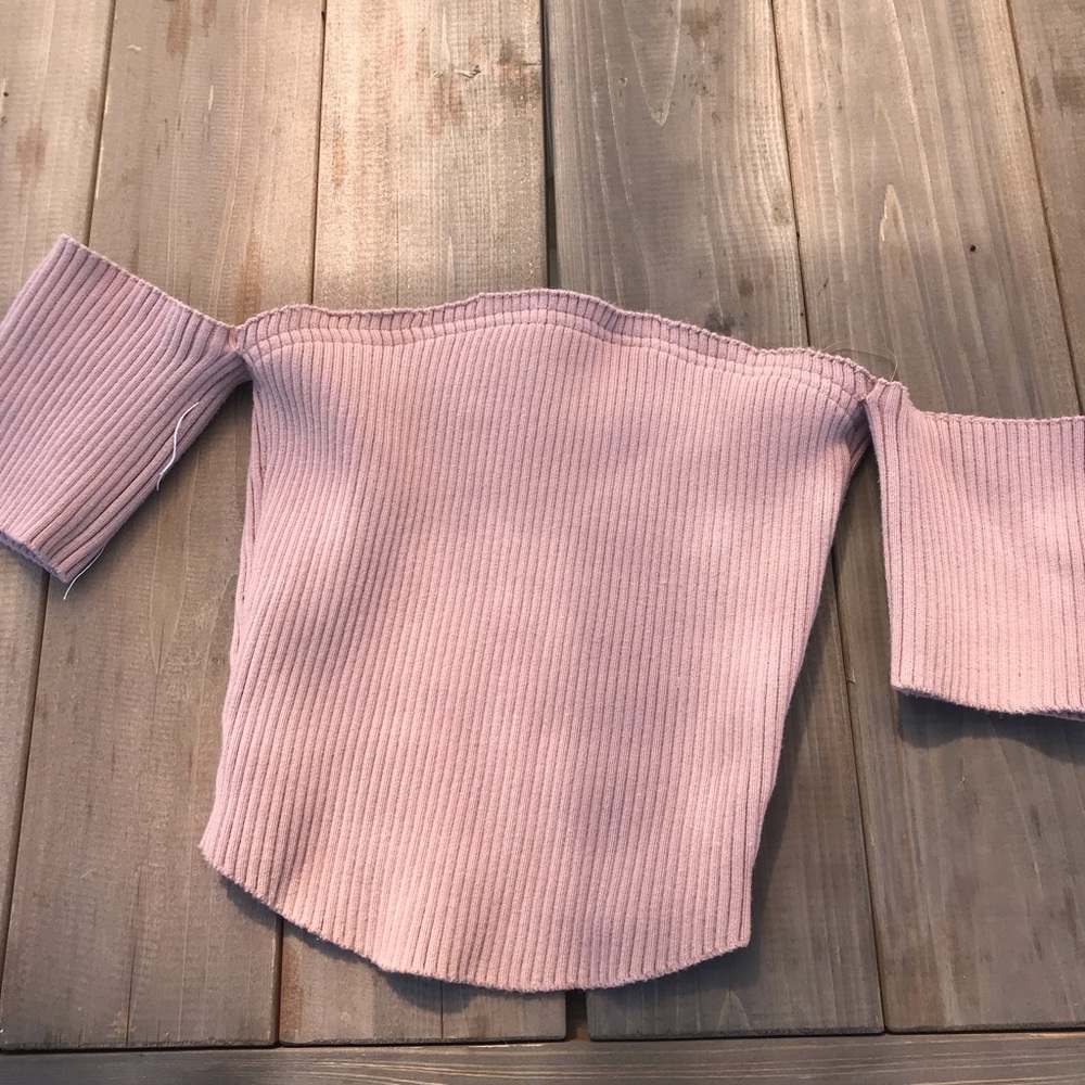 Off the shoulder crop top